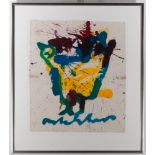 Anton Heyboer (1924 - 2005) Gouache on paper signed Anton Heyboer, ** la Poule **. - size height and