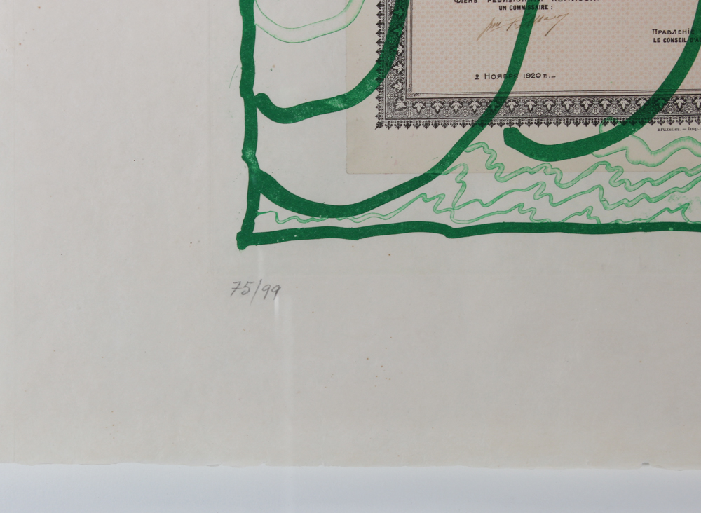 Pierre Alechinsky (1927 Schaarbeek) Aquatint etching, signed Pierre Alechinsky, ** Krach **, 1976, - Image 4 of 4