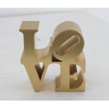 Robert Indiana (1928 - 2018) Small sculputure by Robert Indiana, ** Love, 1970 **, published in