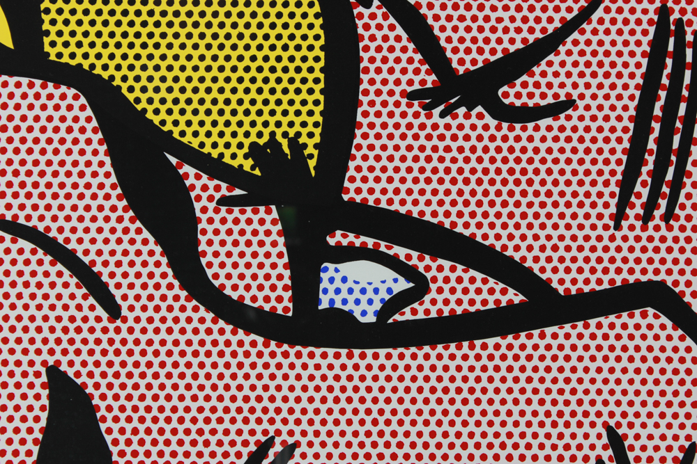 Roy Lichtenstein (1923 - 1997) Offset lithograph after the work of Roy Lichtenstein, ** Kiss V **. - - Image 3 of 5