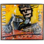 Herman Brood (1946 - 2001) Acrylic and airbrush signed Herman Brood, ** H. Davidson 007 **, with