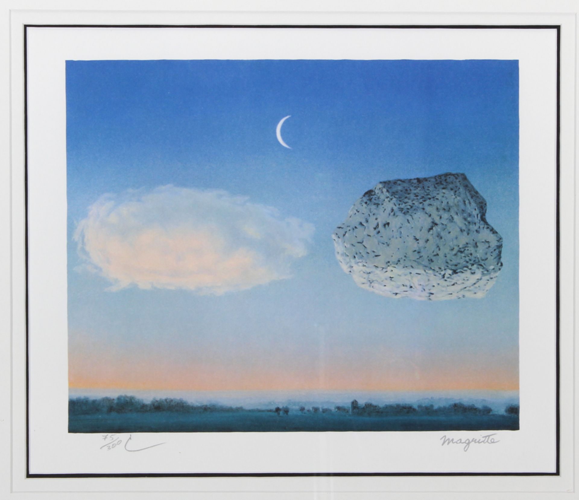 René Magritte (1898 - 1967) Lithograph signed in the René Magritte plate, ** The Battle of Argonne - Image 2 of 5