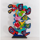 Roja Ting (1978) Wooden sculpture signed Roja Ting, ** Dorelly’s **, with certificate - size