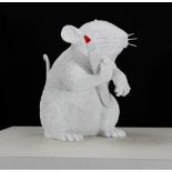 Banksy (1973 Yate UK) Sculpture in polystone after Banksy, ** Love Rat **, 2020. - size height and