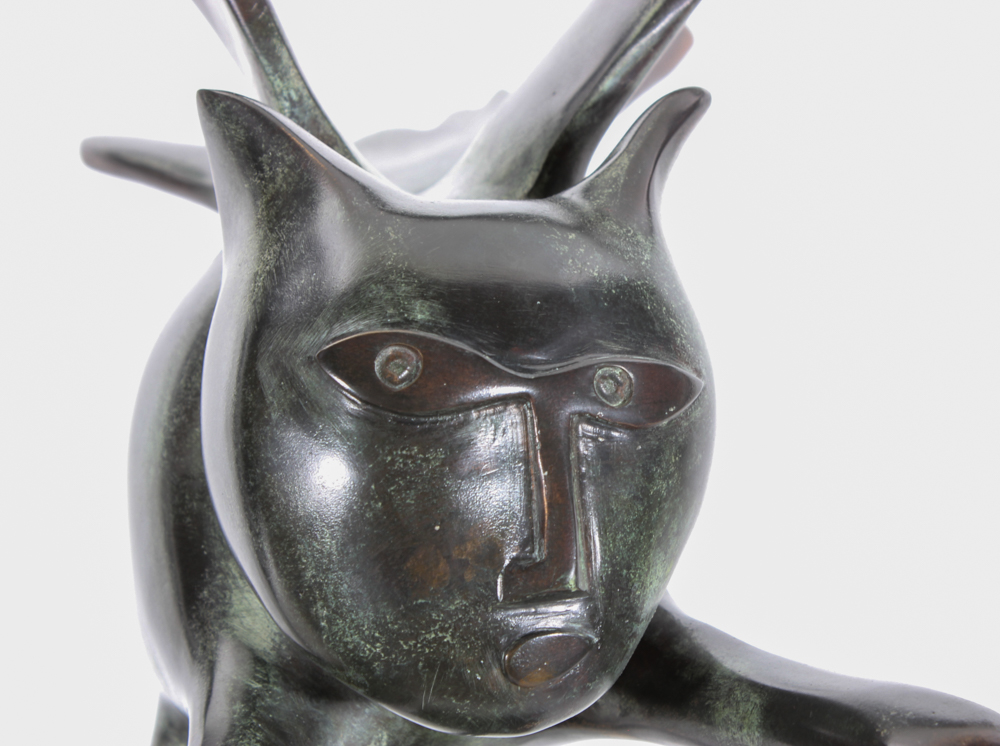 Guillaume Corneille van Beverloo (1922 - 2010) Bronze statue signed Guillaume Corneille, ** Cat bird - Image 10 of 10