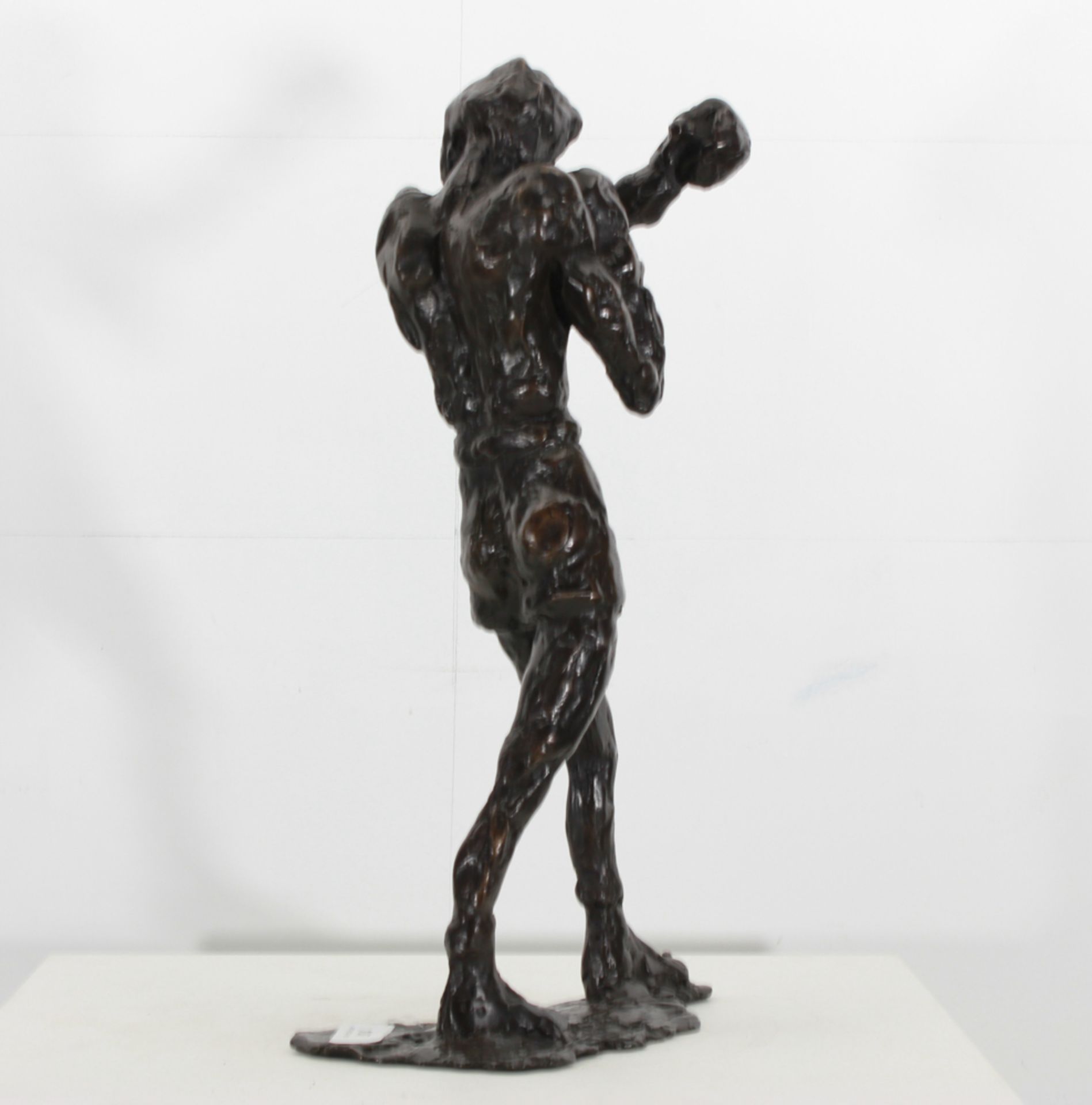 Theo Mackaay (1950 Utrecht) Bronze sculpture by Theo Mackaay, ** Boxer **, height 50 cm. Dutch - Bild 2 aus 7