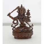 Bronze Bronze Buddha from Tibet. Very good quality. - size height and width 21 X 17 X 8 cm
