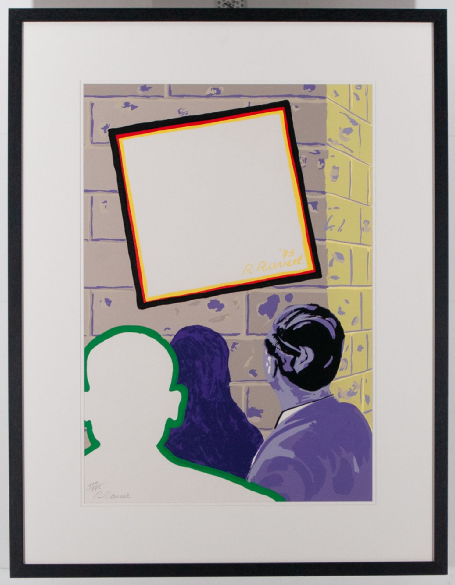 Roger Raveel (1921 - 2013) Colored lithograph signed Roger Raveel, ** Admirer **, 1973, No. 100/175,