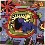 Guillaume Corneille van Beverloo (1922 - 2010) Handmade rug by Guillaume Corneille, ** Le Chat