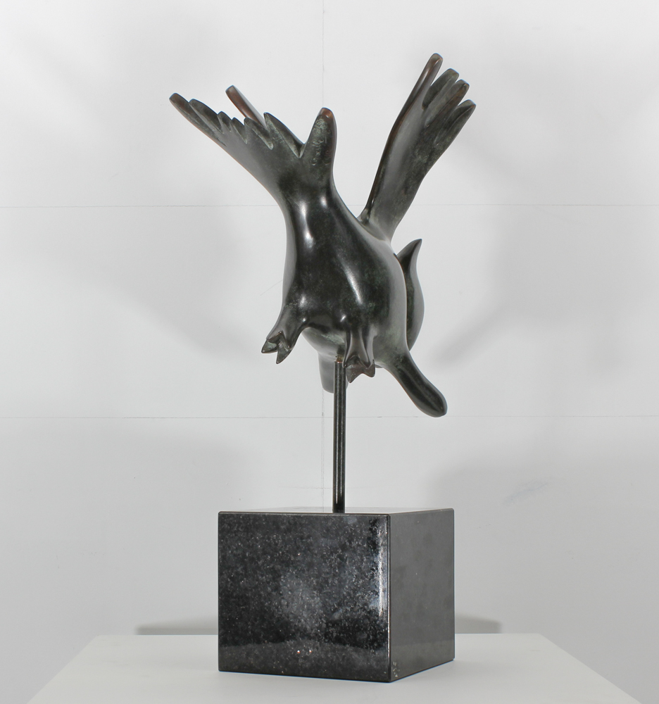 Guillaume Corneille van Beverloo (1922 - 2010) Bronze statue signed Guillaume Corneille, ** Cat bird - Image 6 of 10
