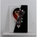 Mats Jonasson (1945 Sweden) Sculpture in steel and crystal, by Matt Jonasson, ** Pablo **, No. 5/99,