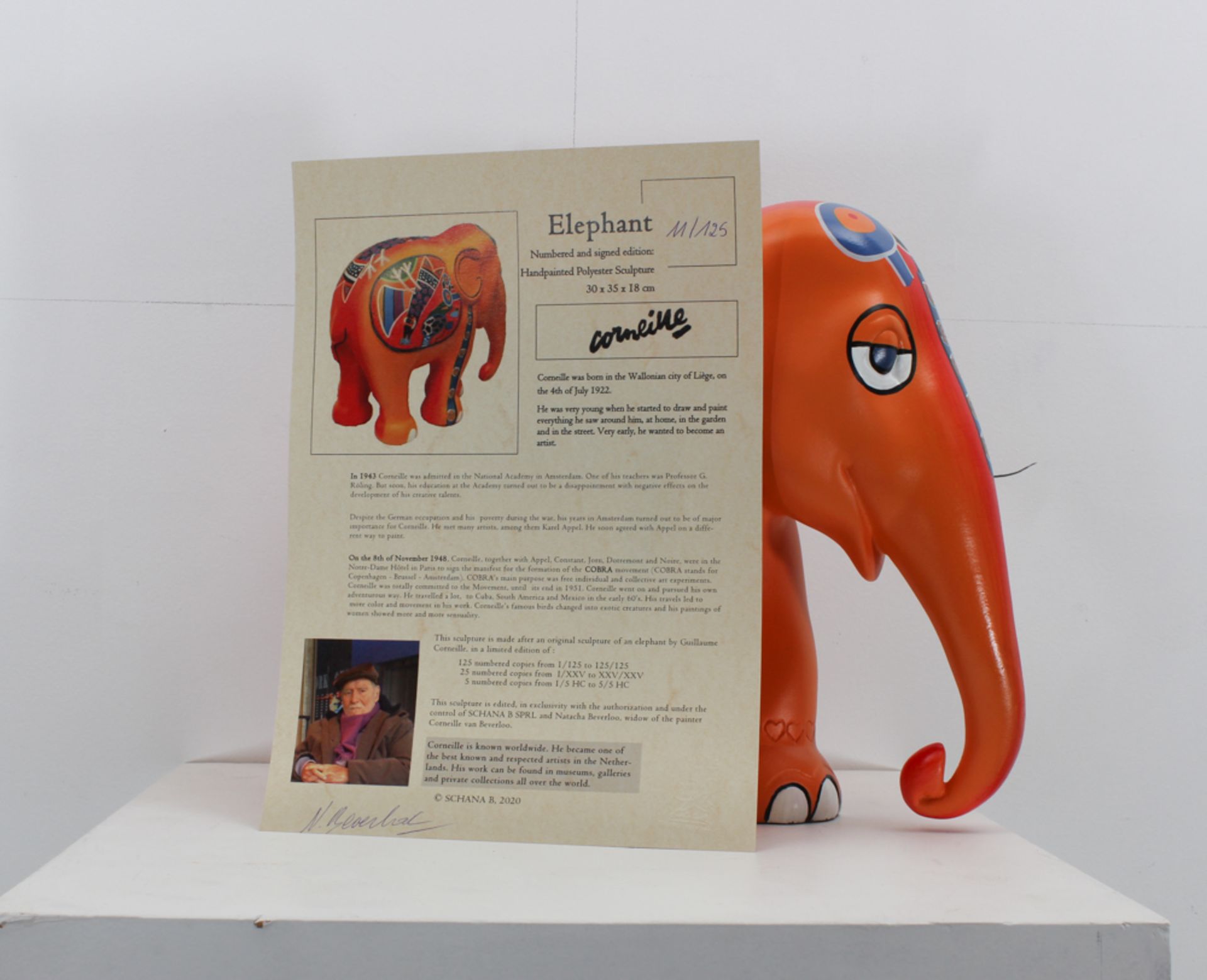 Guillaume Corneille van Beverloo (1922 - 2010) Plastic sculpture by Guillaume Corneille, ** Elephant - Bild 5 aus 7