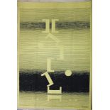 Michel Seuphor (1901 - 1999) Michel Seuphor tapestry, ** Les Jeux sur l'Axe **, (1970), edition