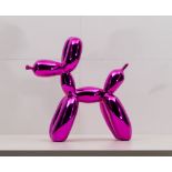 Jeff Koons (1955 York) Cold cast resin sculpture after the work of Jeff Koons, ** Pink Balloon