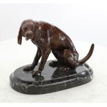 Bronze Bronze in high quality ** Tramp **. - size height and width 12 X 9 X 13 cm