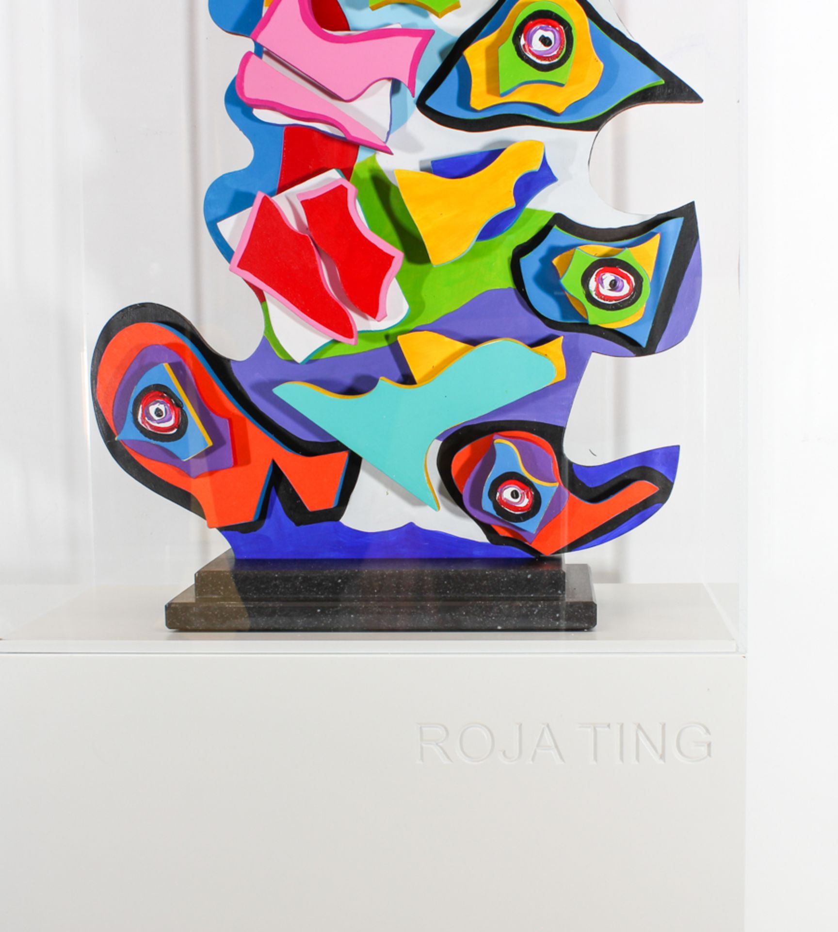 Roja Ting (1978) Wooden sculpture signed Roja Ting, ** Dorelly’s **, with certificate - size - Bild 8 aus 10