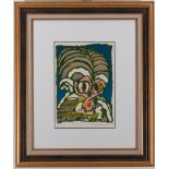 Pierre Alechinsky (1927 Schaarbeek) Lithograph signed Pierre Alechinsky, ** Head **, No. 108/150 -