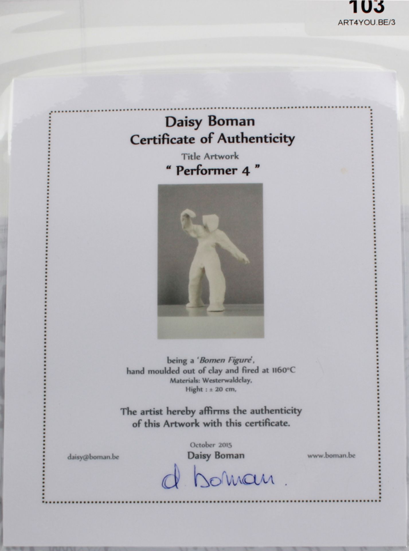 Daissy Boman (1948) Sculpture in Westerwald Clay baked (1160 °) by Daisy Boman, ** performer 4 **. - Bild 9 aus 9