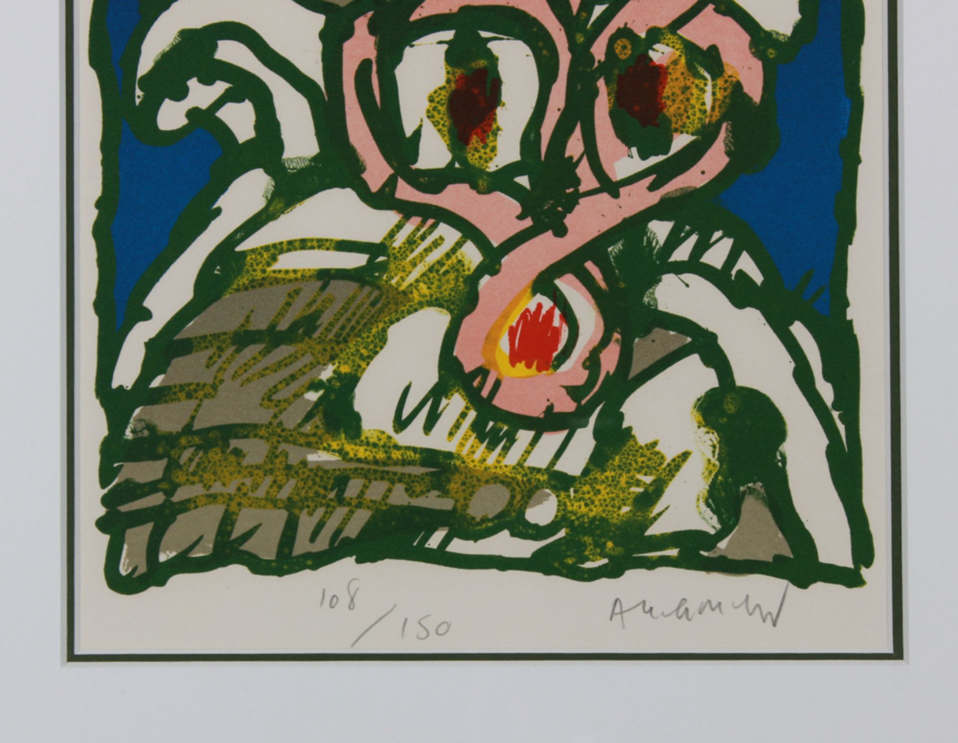 Pierre Alechinsky (1927 Schaarbeek) Lithograph signed Pierre Alechinsky, ** Head **, No. 108/150 - - Image 3 of 4