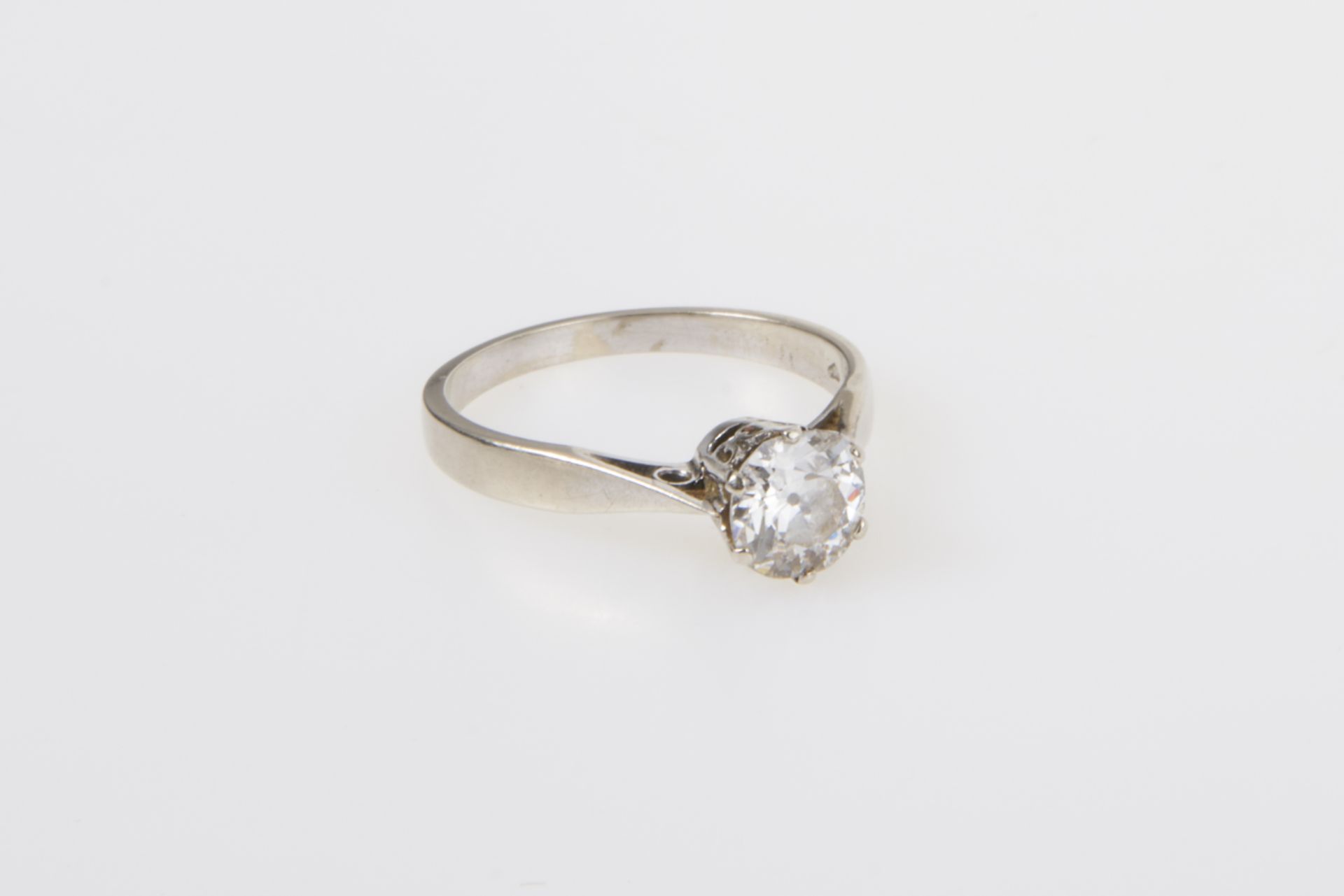 Brillantsolitär-Damenring, ca.0,80 ct.,