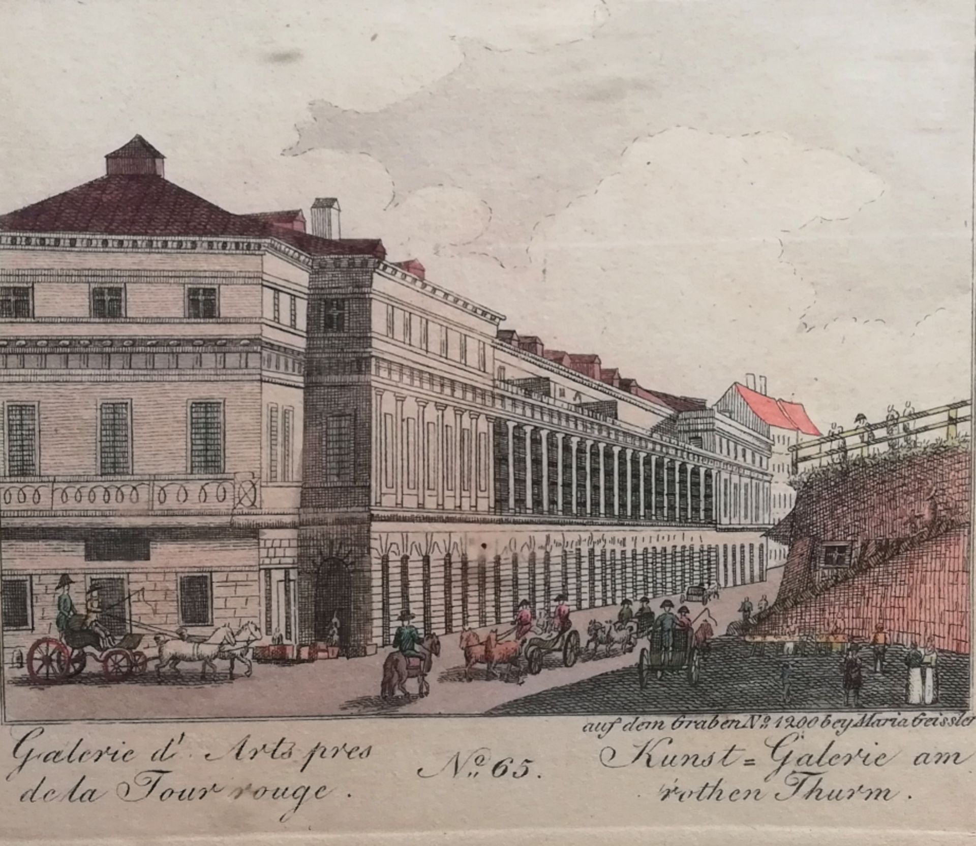 Colorierter Kupferstich um 1820