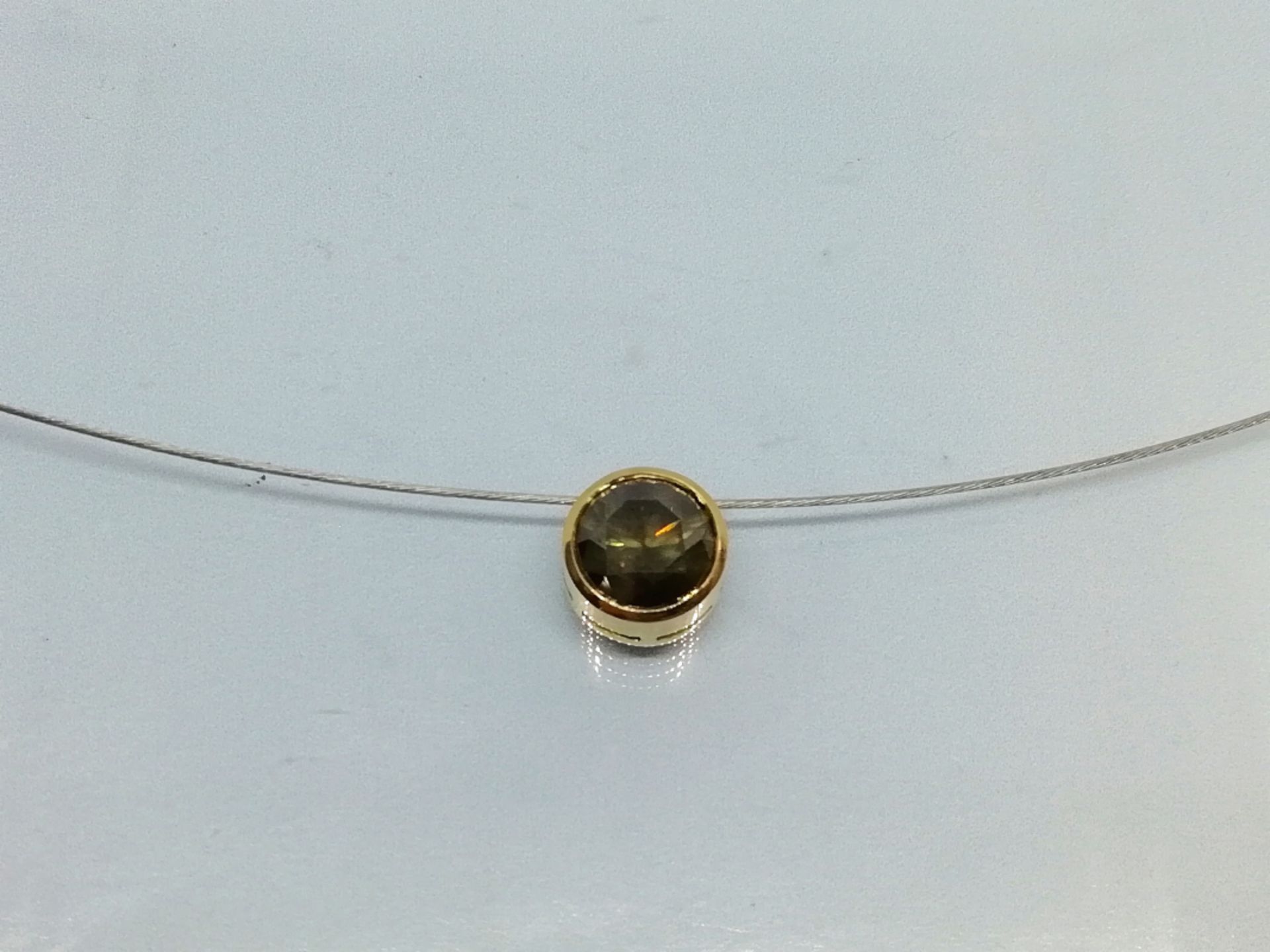 Collier mit Brillantsolitär