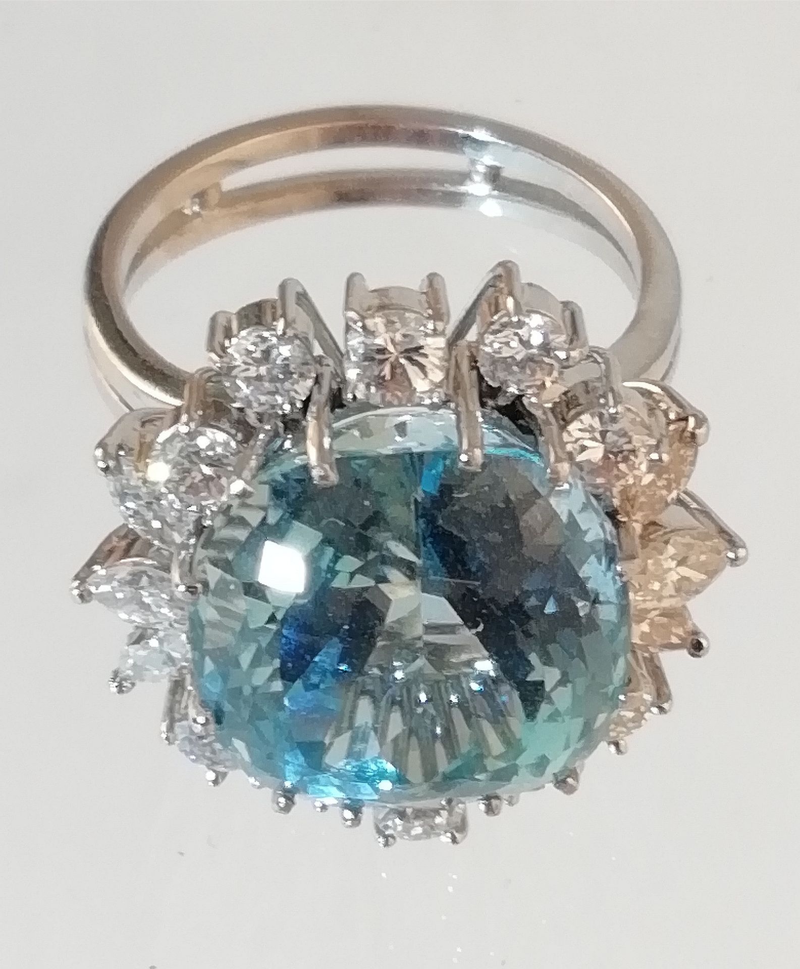 Aquamarin Brillant Ring