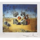 Salvador Dali, CubeSalvador Dali, Cube, chromolithography, 35 × 42,5 cm, signed bottom right,