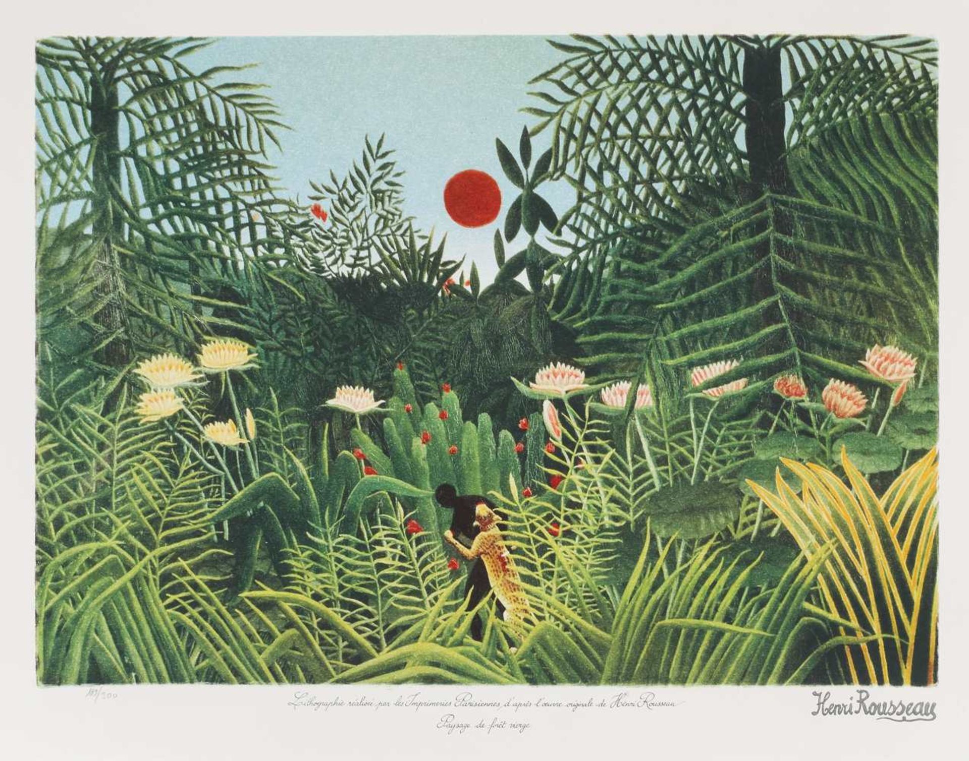 Henri Rousseau, Virgin ForestHenri Rousseau, Virgin Forest, chromolithography, 45 × 62,5 cm, s