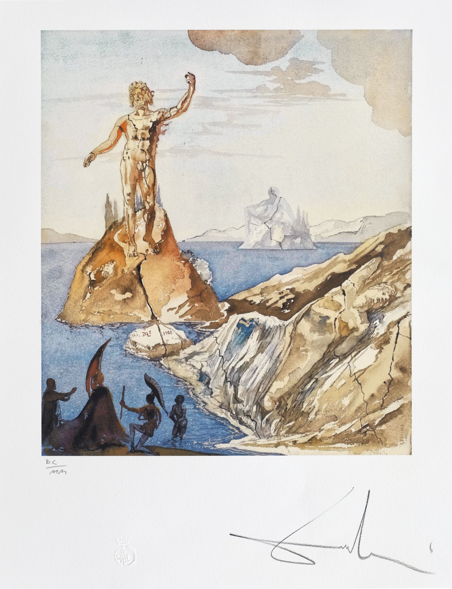 Salvador Dali, Agamemnon et ClytemnestreSalvador Dali, Agamemnon et Clytemnestre, chromolithogr