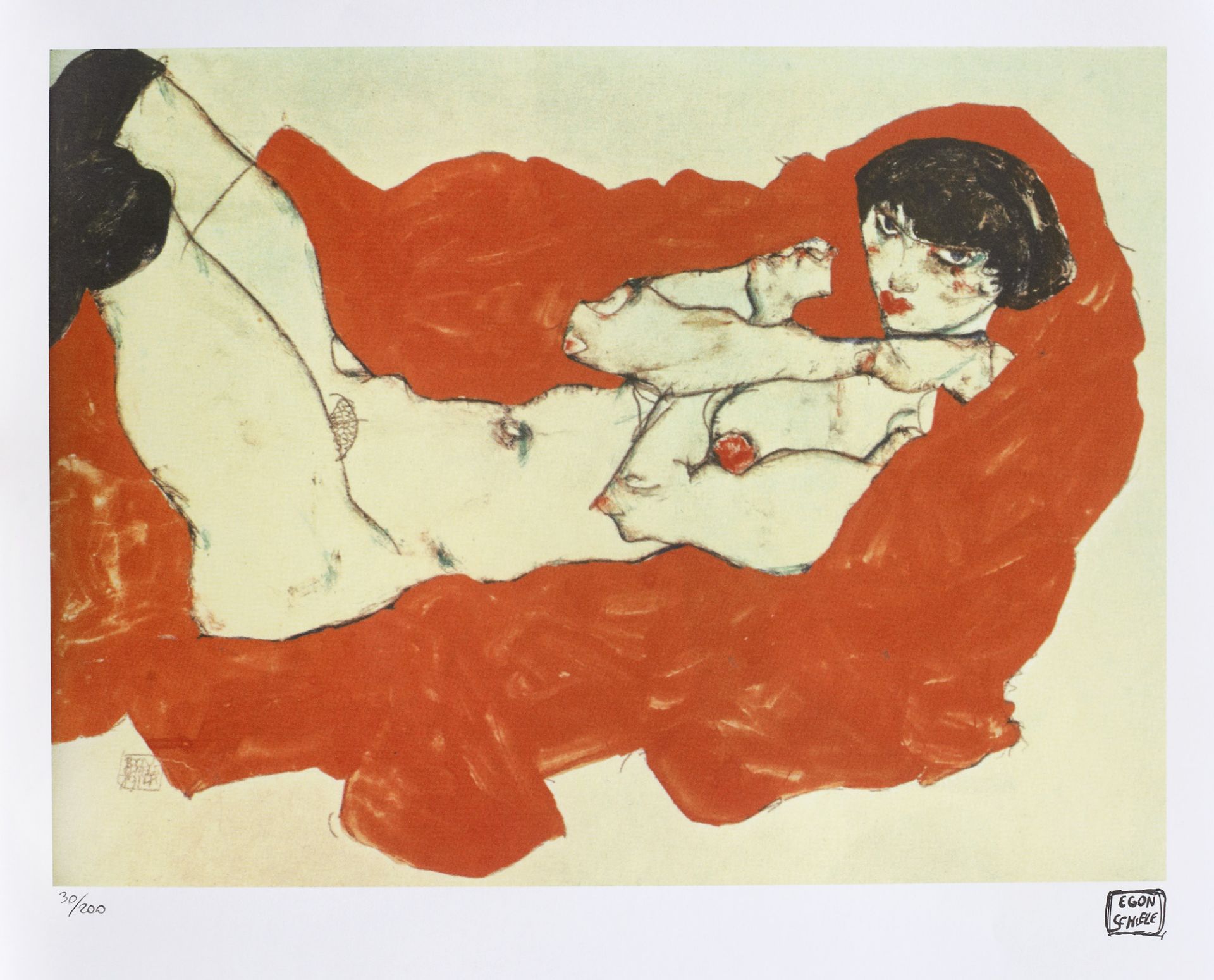 Egon Schiele, Martina PadbergEgon Schiele, Martina Padberg, chromolithography, 33 × 43 cm, sig