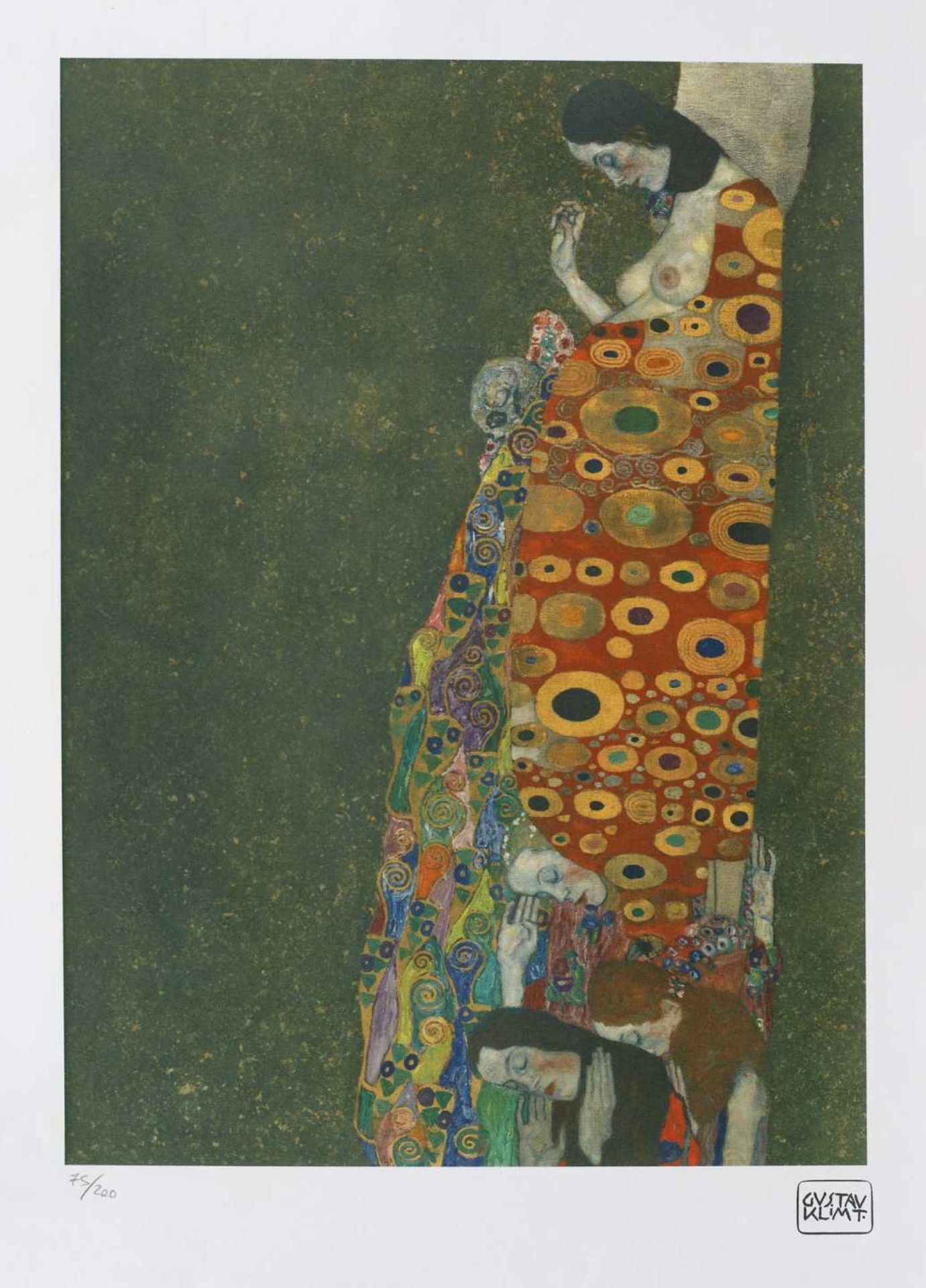 Gustav Klimt, HopeGustav Klimt, Hope, chromolithography, 48,5 × 35 cm, signed bottom right, un