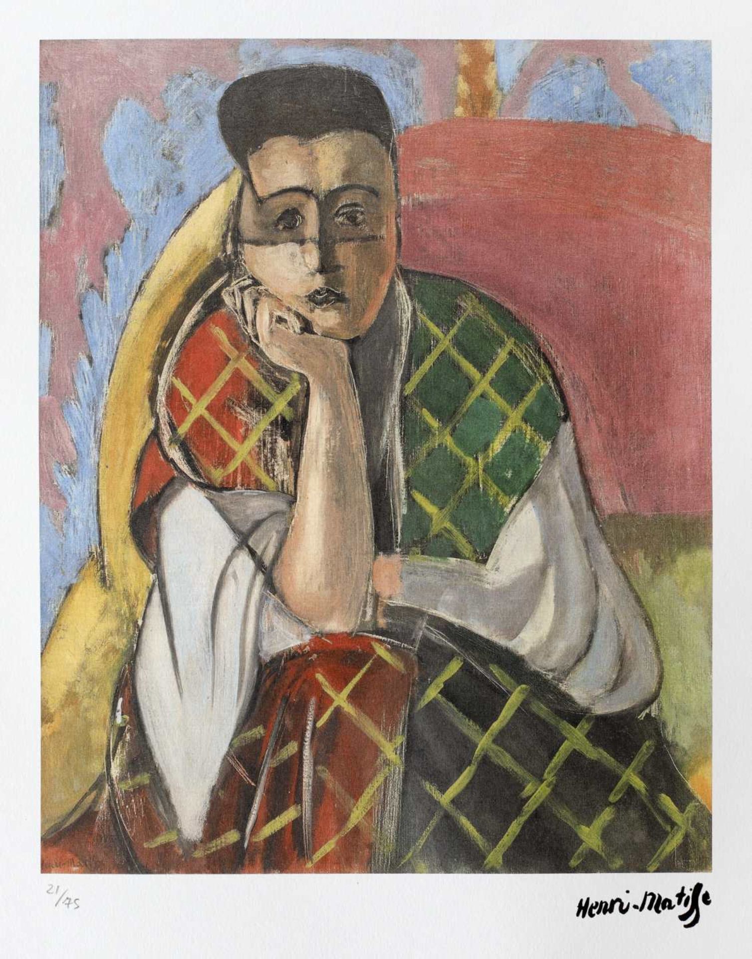 Henri Matisse, Woman with a VeilHenri Matisse, Woman with a Veil, chromolithography, 41 × 33 c