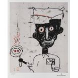 Jean-Michel Basquiat, Eyes and EggsJean-Michel Basquiat, Eyes and Eggs, chromolithography, 25,5