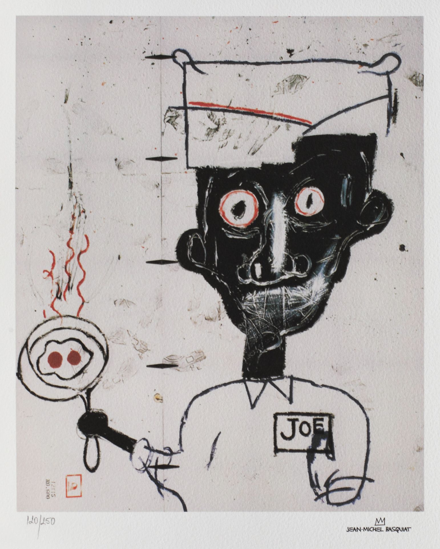 Jean-Michel Basquiat, Eyes and EggsJean-Michel Basquiat, Eyes and Eggs, chromolithography, 25,5