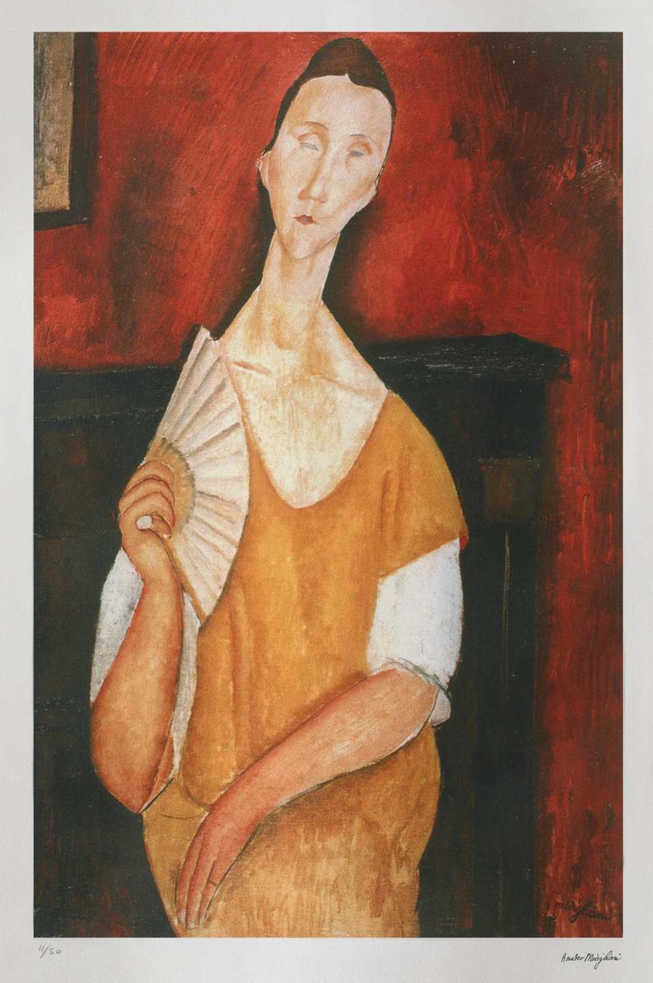 Amedeo Modigliani, Portrait of Lunia Czechowska with a FanAmedeo Modigliani, Portrait of Lunia