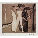 Edvard Munch, The Woman IIEdvard Munch, The Woman II, chromolithography, 21 × 24 cm, signed bo