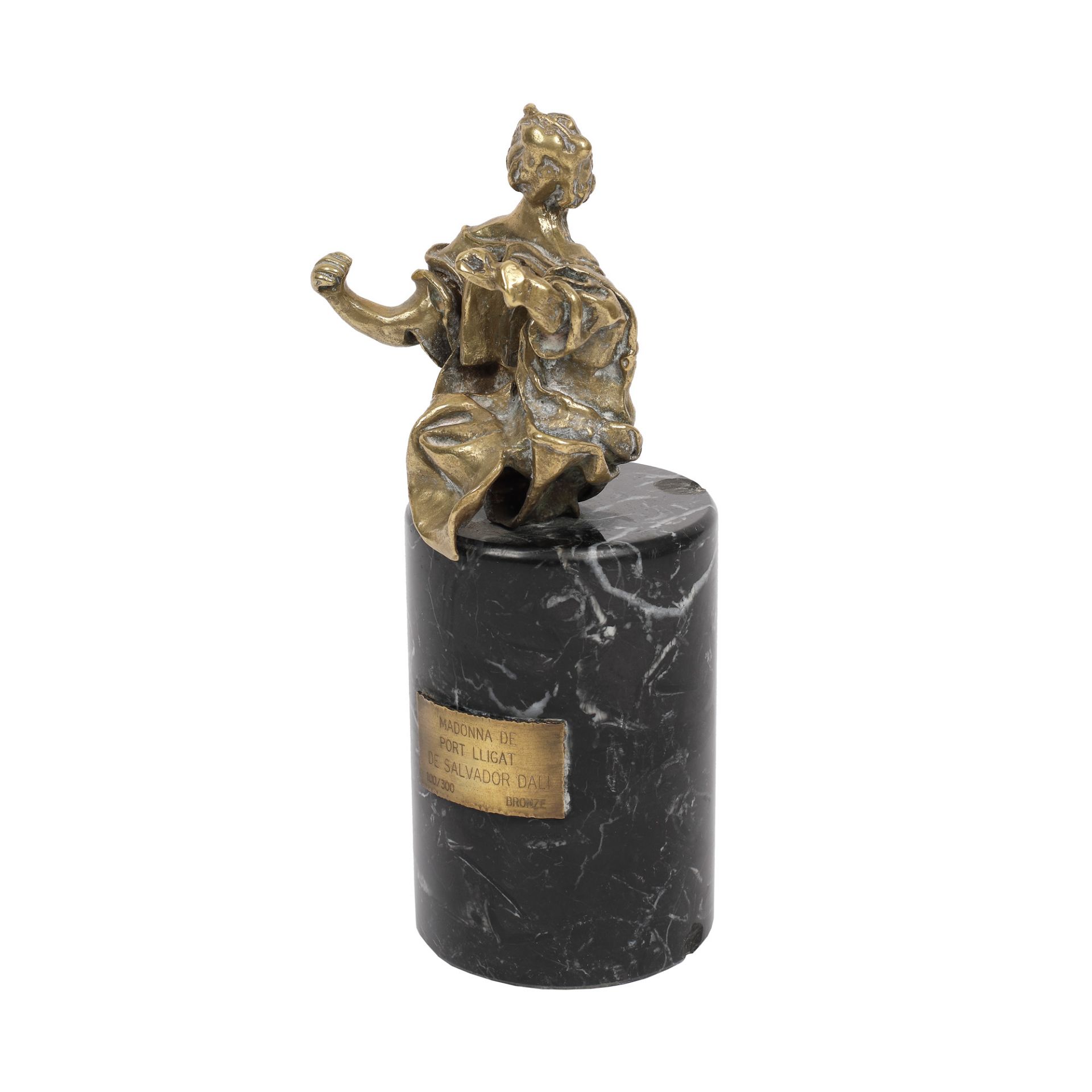 Salvador Dali, Madonna of Port LligatSalvador Dali, Madonna of Port Lligat, bronze, 10 × 6 × - Image 2 of 3