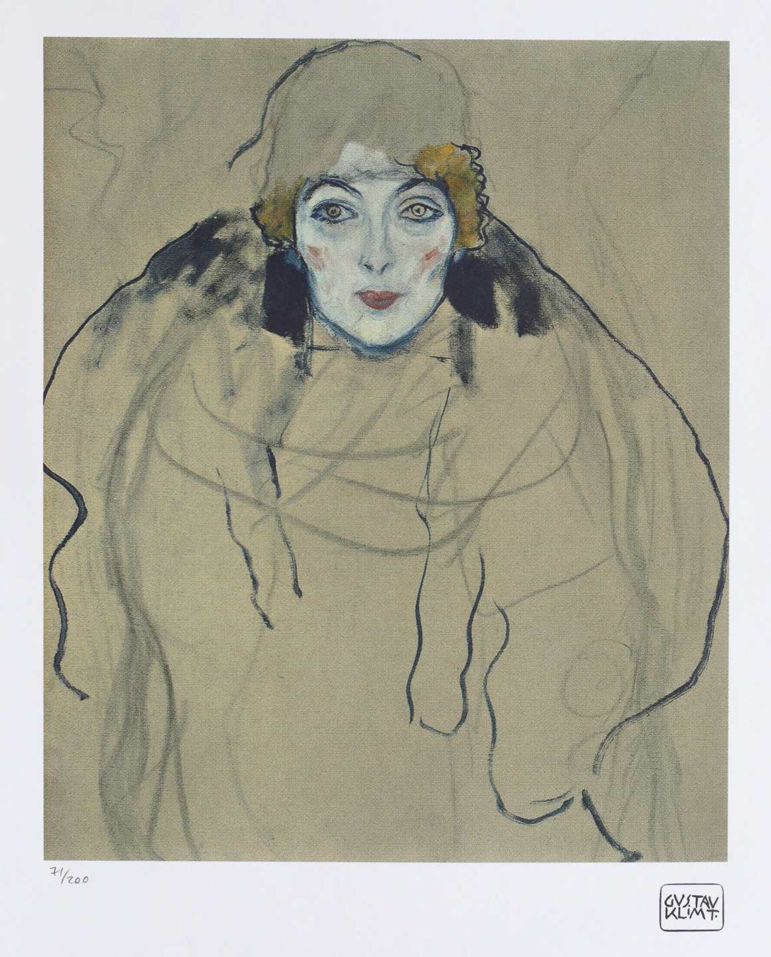 Gustav Klimt, Portrait of a LadyGustav Klimt, Portrait of a Lady, chromolithography, 42 × 35 c