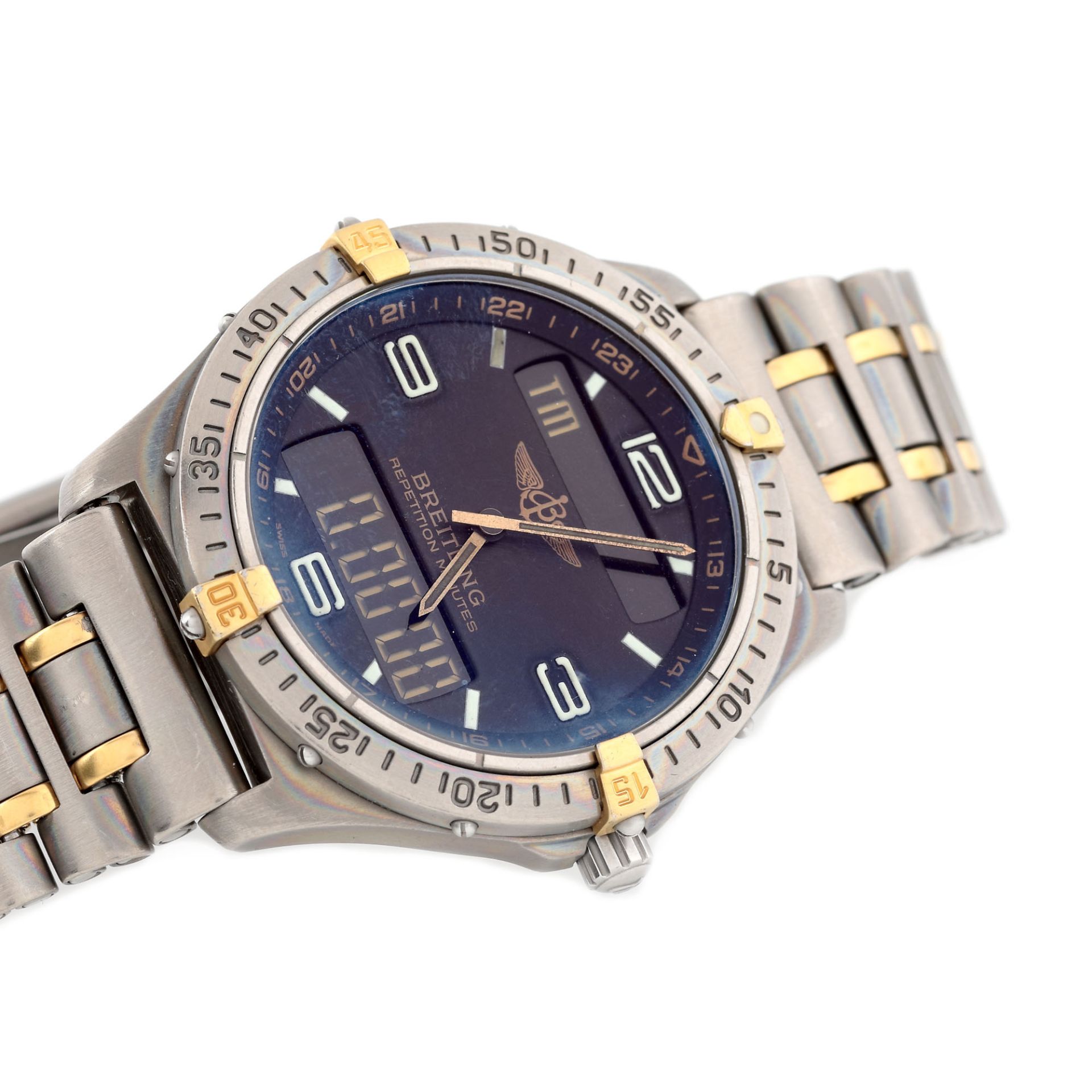 Breitling Aerospace wristwatch, titanium and gold, men, original box and provenance documents - Bild 5 aus 5
