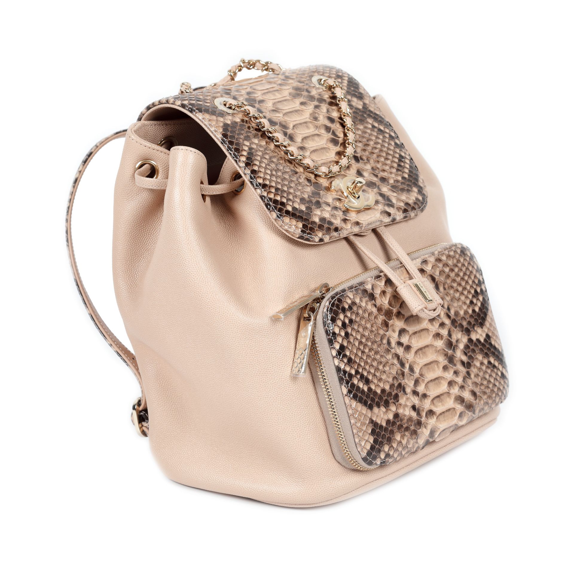 "Business Affinity Backpack" - Chanel backpack, caviar leather and python leather - Image 5 of 6
