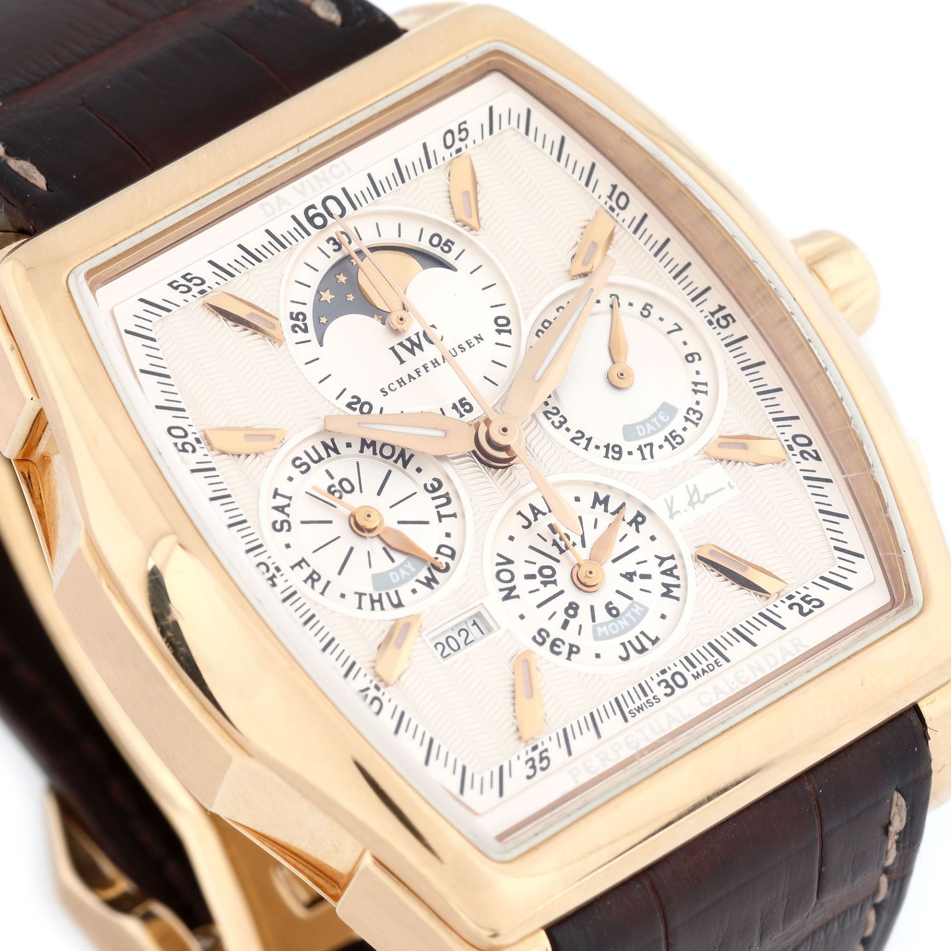 IWC Da Vinci Perpetual Calendar wristwatch, rose gold, men, limited edition Kurt Klaus 324/500 - Bild 2 aus 4