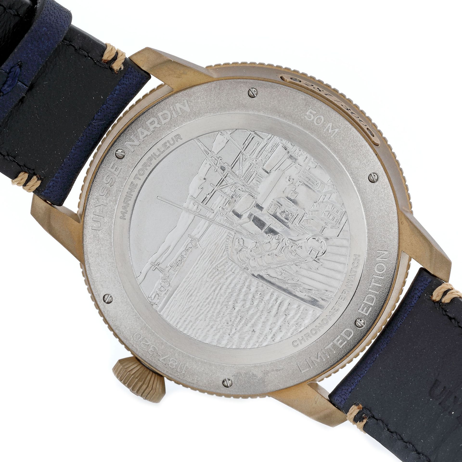Ulysse Nardin Marine Torpilleur wristwatch, bronze, men, limited edition 287/300 - Image 3 of 3