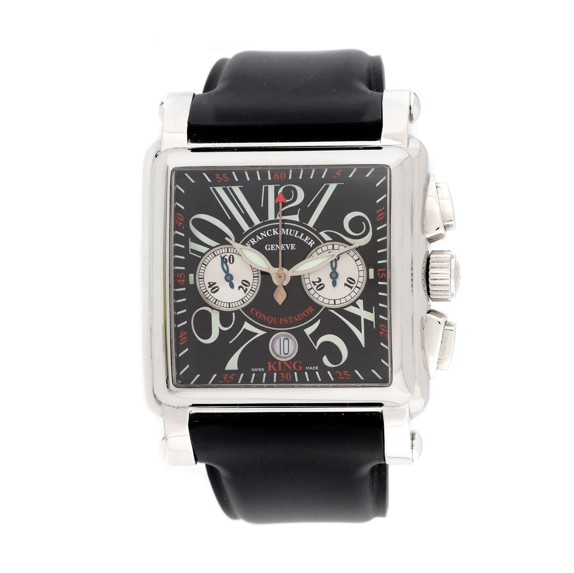 Franck Muller Conquistador Cortez wristwatch, steel, men