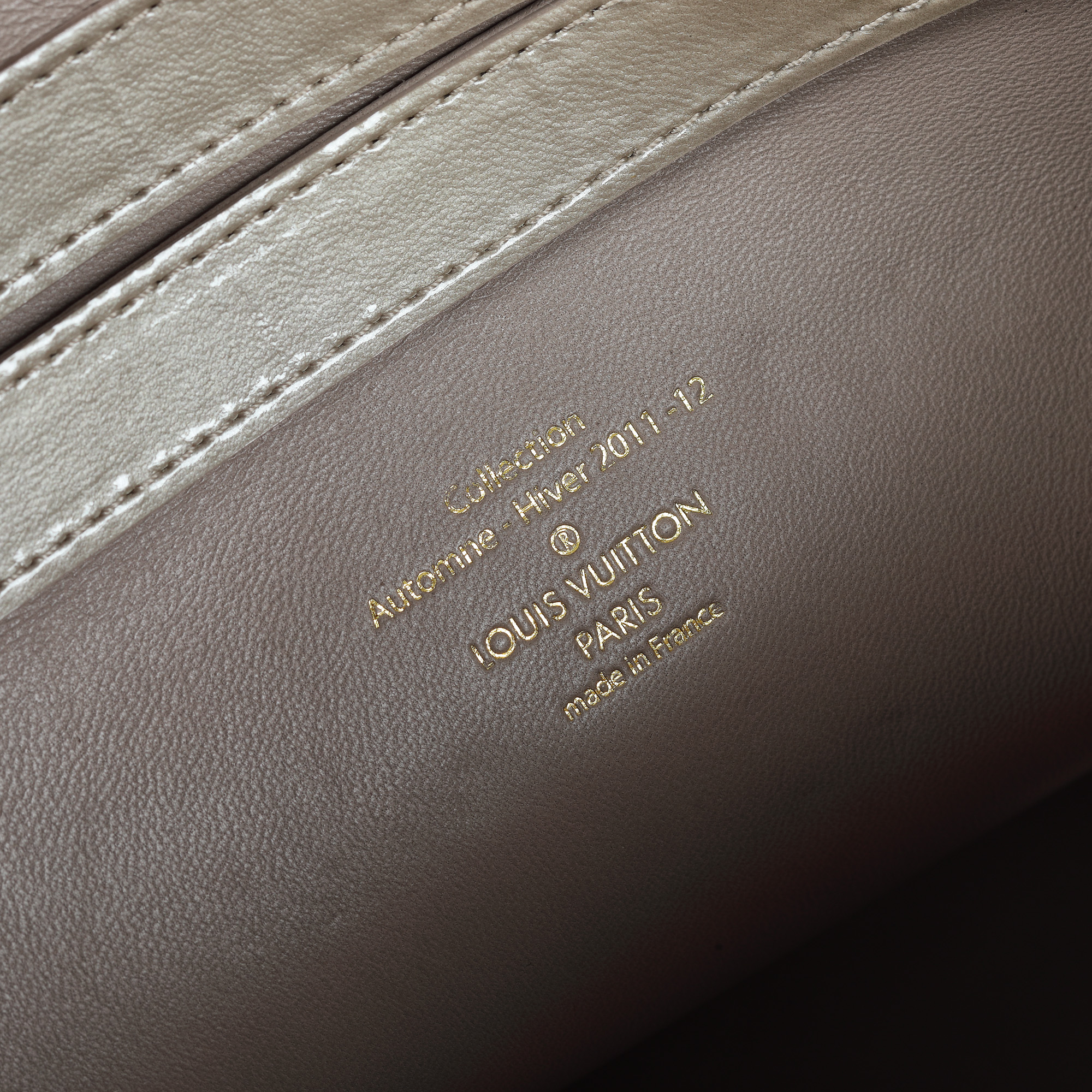 "Fascination Lockit Bag" - Louis Vuitton bag, leather, beige, embroidered monogram, limited edition, - Image 4 of 5