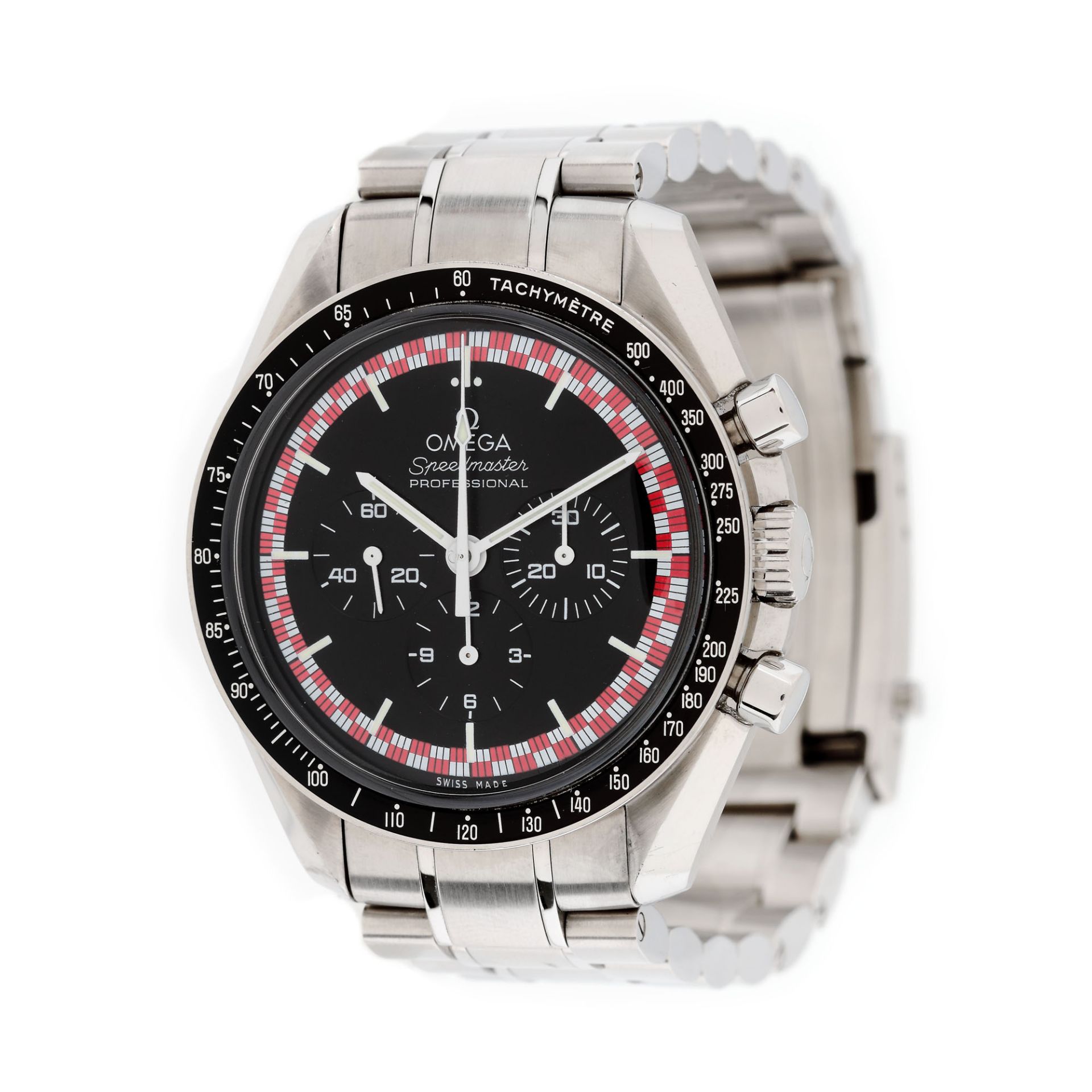Omega Speedmaster Professional Moonwatch "TinTin" wristwatch, men, original box, collector's item