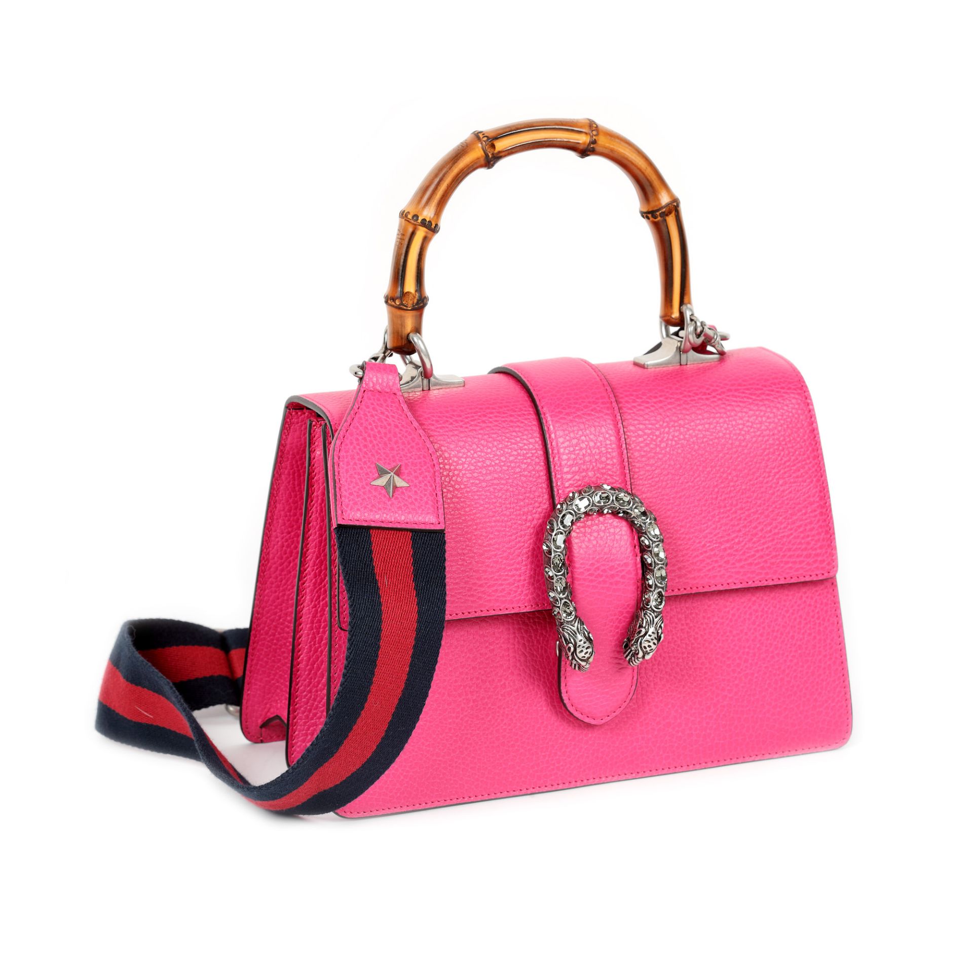 "Dionysus" - Gucci bag, leather, pink, decorated with bamboo handle - Image 4 of 5