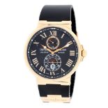 Ulysse Nardin Maxi Marine Chronometer wristwatch, rose gold, men