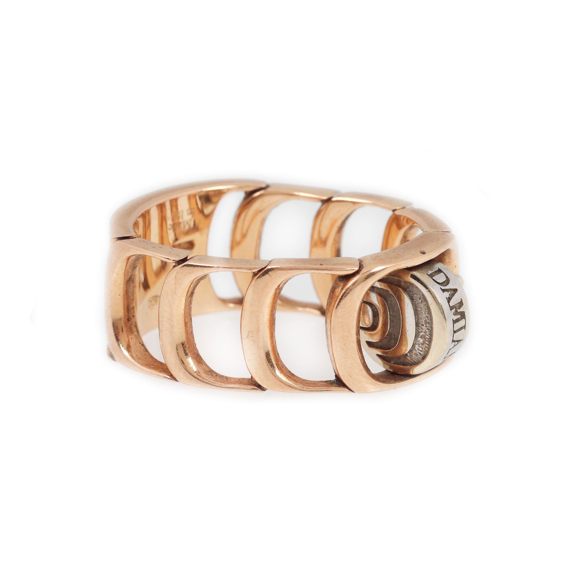 Damiani set, white and rose gold, decorated with diamonds - Image 5 of 5