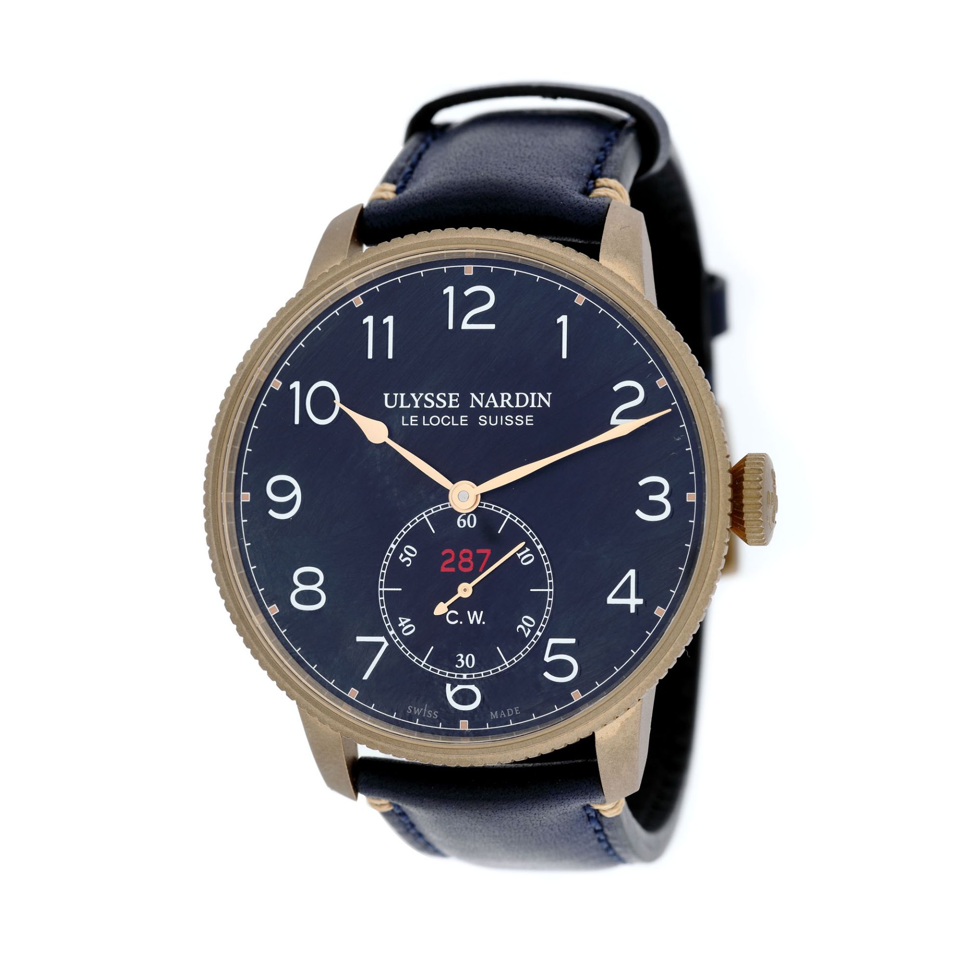 Ulysse Nardin Marine Torpilleur wristwatch, bronze, men, limited edition 287/300